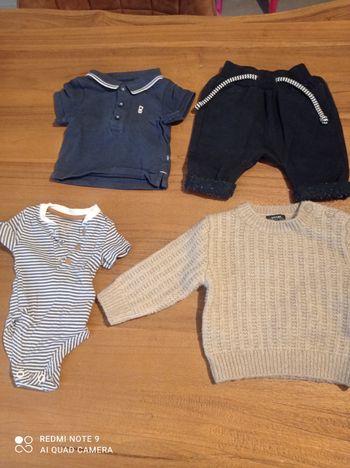 Lot vêtements 1 mois