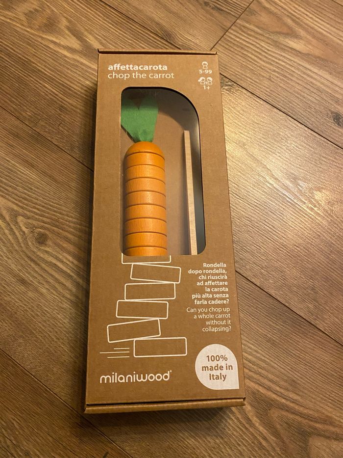Jeu de dextérité chop the carrot, très bon état