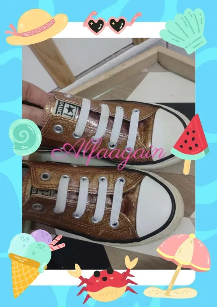 Baskets converse all star paillettes 29 - photo numéro 3