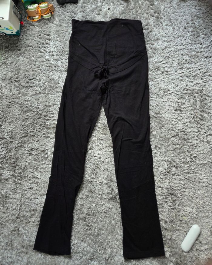 Lot 1 legging 1 jean de grossesse kiabi 34/36 mit 1f noir  bleu - photo numéro 2