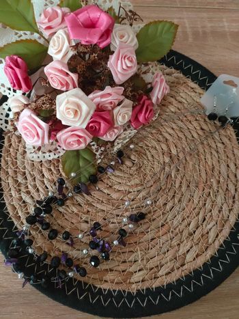 🎀Parure noir et violet🎀