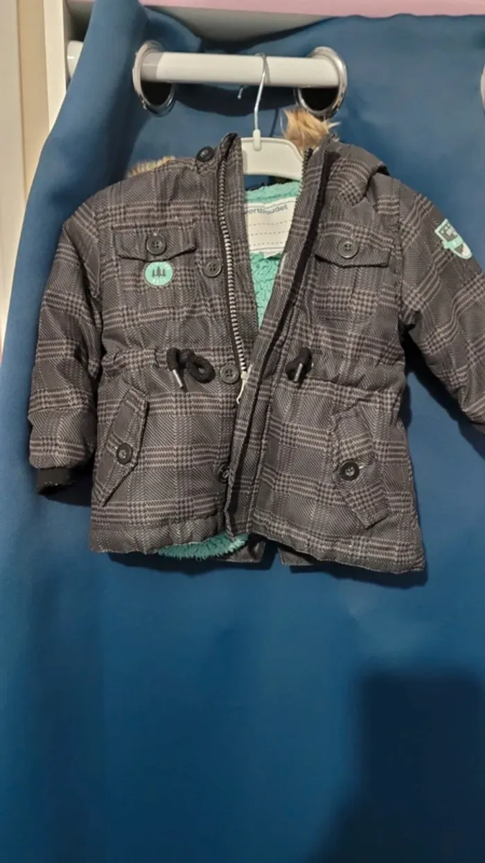 Manteau fourré bébé