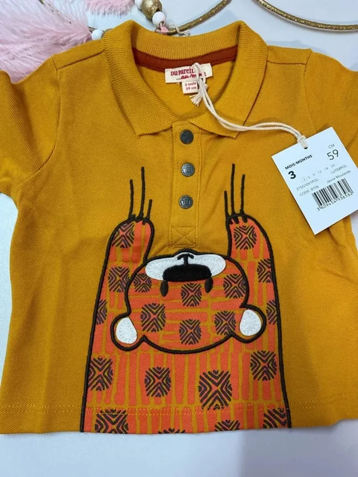 Polo bébé garçon(neuf) - Taille 3 mois - photo numéro 3