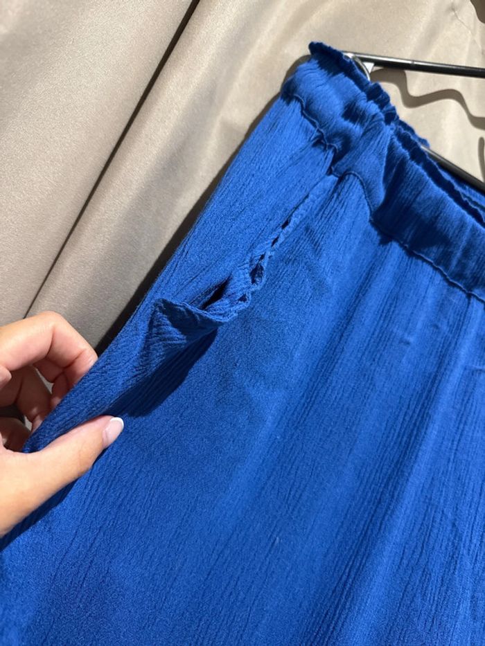 Pantalon fluide bleu - photo numéro 2
