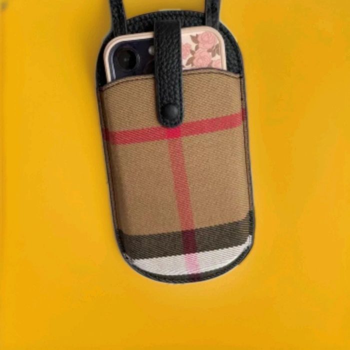 Sac pour portable + CB a porter en bandoulière Cuir + toile - photo numéro 6
