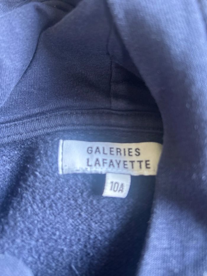 Sweat capuche 10 ans galeries lafayette - photo numéro 3