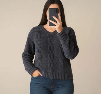 Pull bleu Yessica (C&A) - Taille L