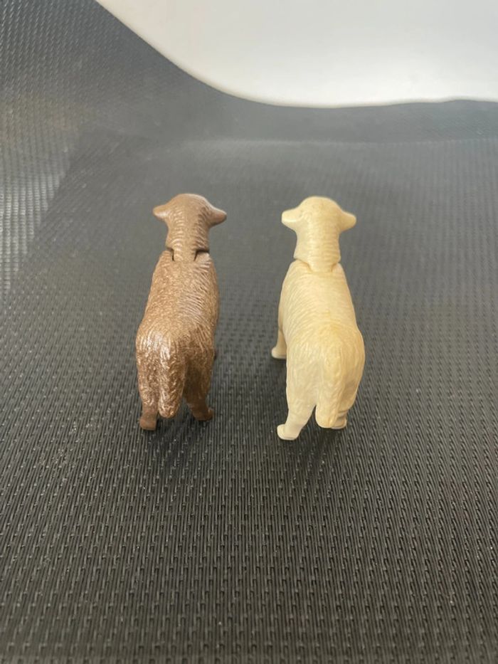 Playmobil lot 2 figurines moutons 1 marron + 1 blanc animaux de la ferme arche de Noé - photo numéro 2