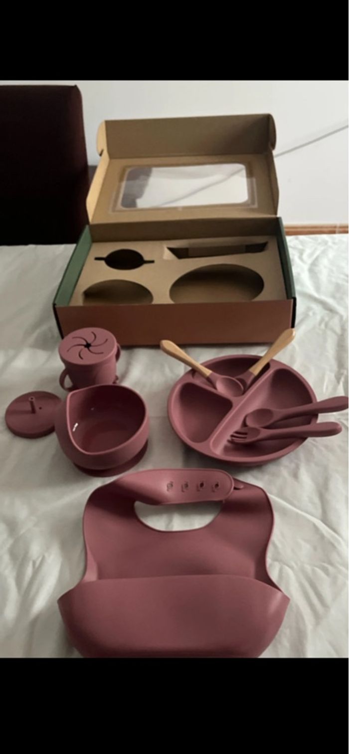 Set de repas en silicone pour enfant 10 pièces - photo numéro 9