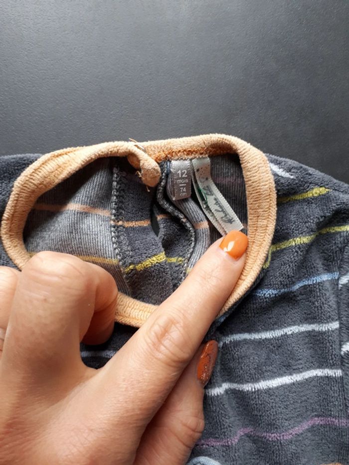 Grenouillère velours Orchestra 12 mois - photo numéro 3