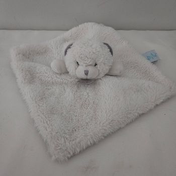 Doudou ourson blanc baby nat