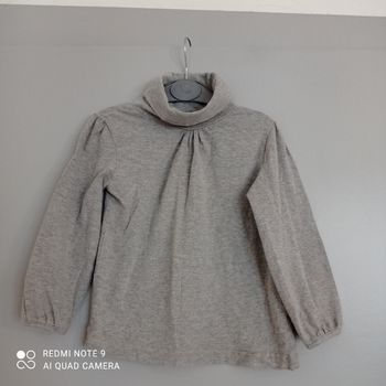 Col roulé gris 4ans
