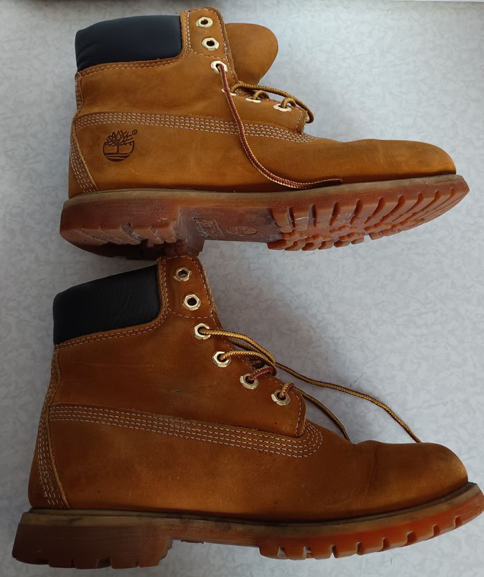 Boots Homme Timberland Taille EU 41,5 / US 8 Cuir Velouté véritable Imperméable - photo numéro 3