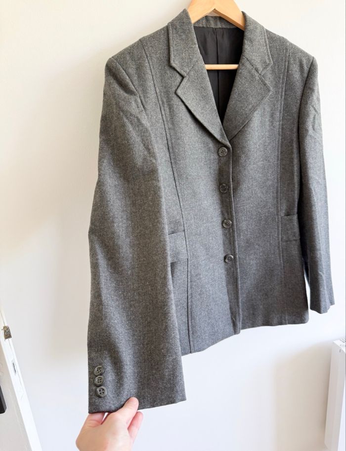 Blazer gris avec boutons - boutique indépendante Taille 38 M - comme neuf - photo numéro 2