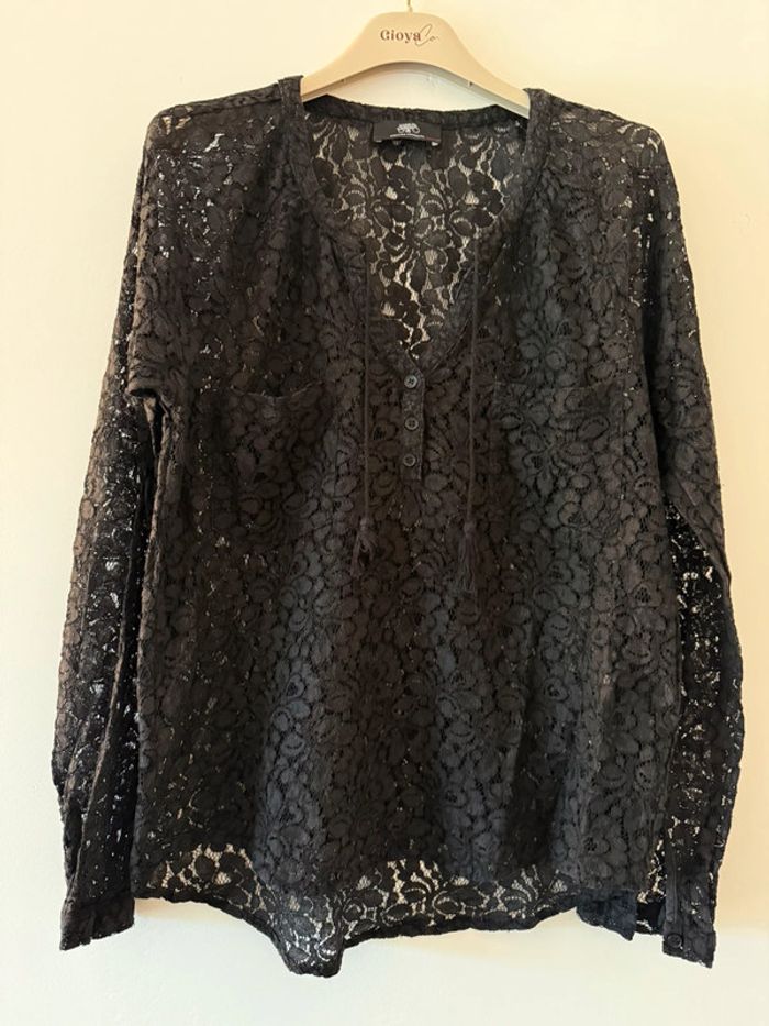 Blouse manches longues dentelle Le temps des cerises