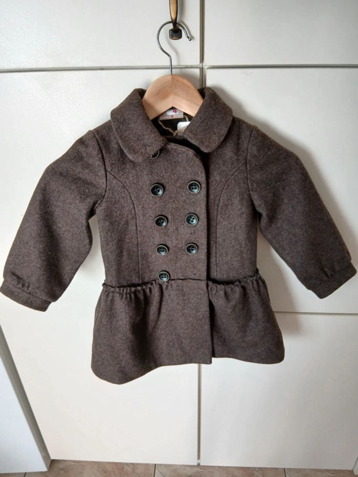 Manteau Du pareil au même 4 ans et acessoires cheveux Catimini