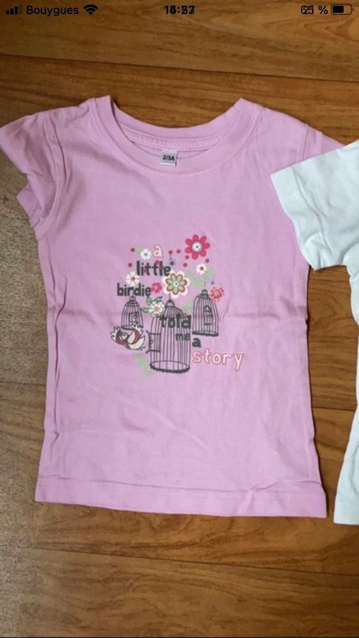 Lot 2 t-shirt 2 ans - photo numéro 2