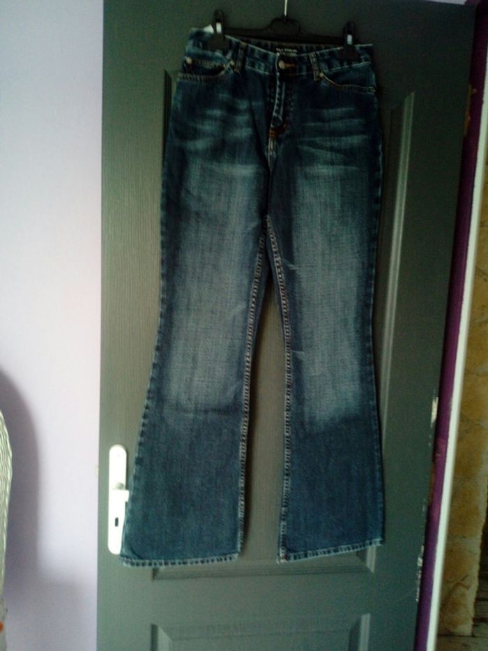 jean bleu marine délavé taille w 4 L 32
