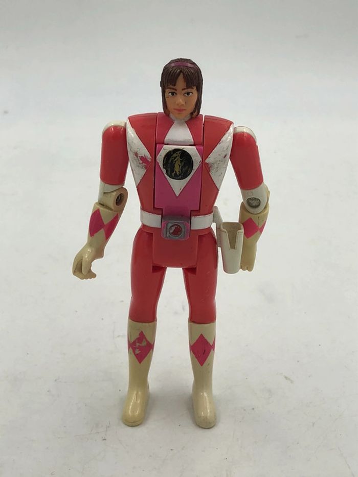 Figurine Power Rangers rose Flip Head Bandai 1993 14 cm