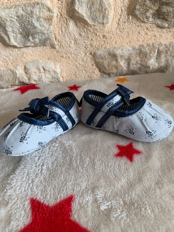 Lot 2 paires de ballerines Obaïbi beige & grises bébé T16 - photo numéro 13