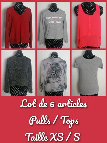 Lot de 6 articles Taille S / XS Multimarques