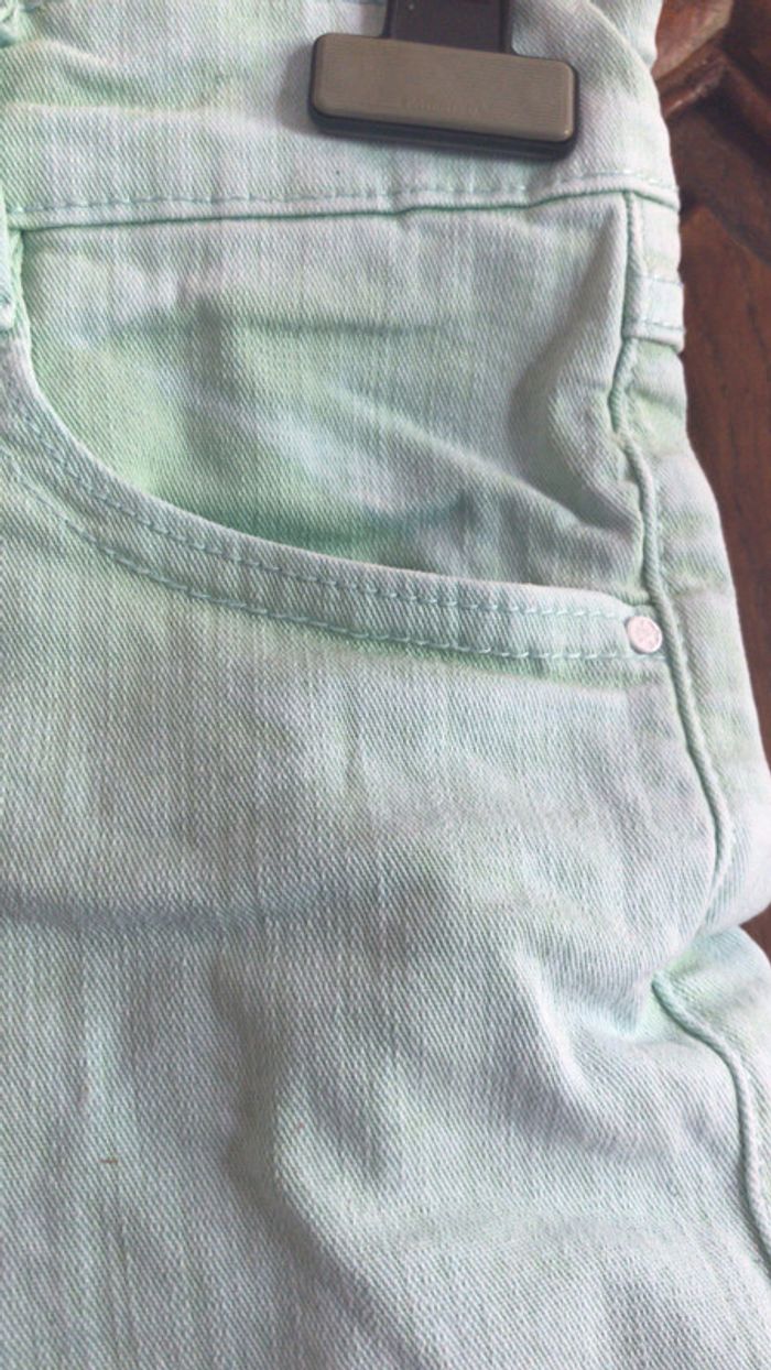 Tex short 13 ans couleur menthe - photo numéro 3