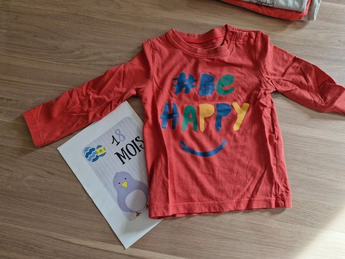 Lot de 10 t-shirts manches longues 18 mois - photo numéro 7