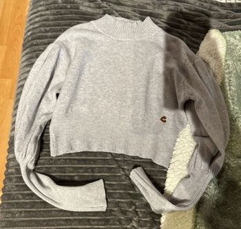 Pull croc-top gris Bluoltre – Taille unique – Très bon état
