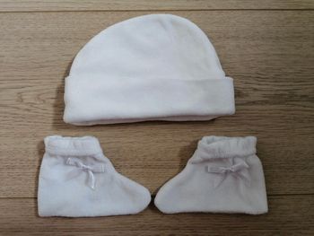 Ensemble naissance bébé mixte bonnet et chaussons #espanolitinabebemixte