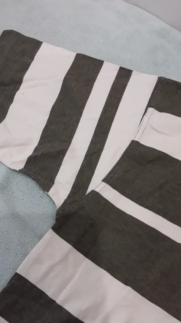 Polo celio vert et beige - photo numéro 3