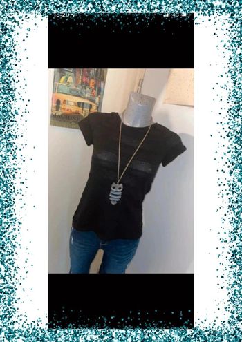 Superbe haut manches courtes