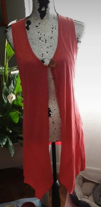 Gilet long sans manches