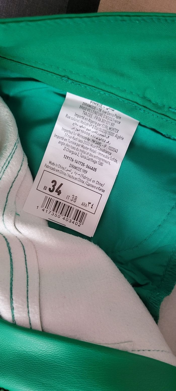 Pantalon taille haute vert - photo numéro 6