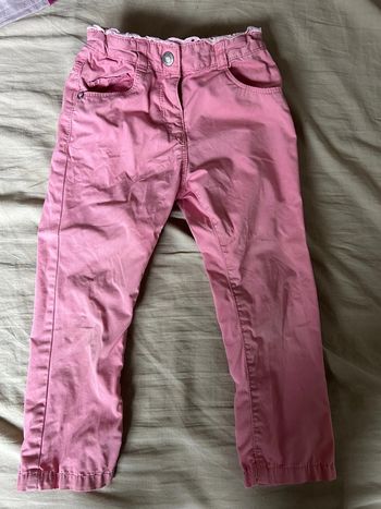 Pantalon rose type jeans 36 mois / 3 ans tex