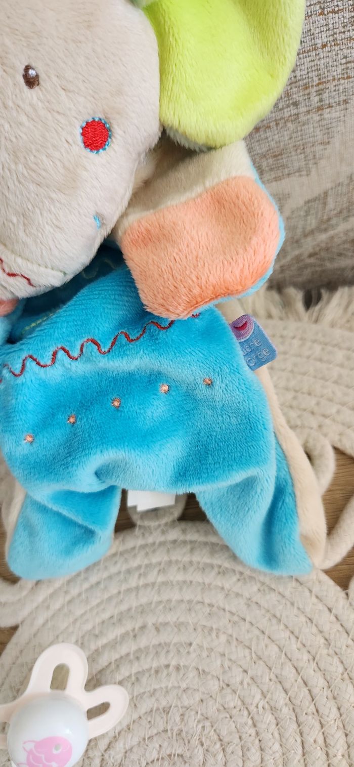 Doudou Lange Éléphant Sucre d'orge - photo numéro 5