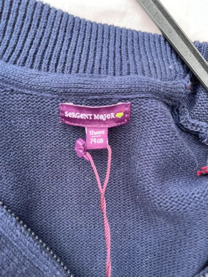 Gilet sergent major taille 12 mois 74 cm - photo numéro 4