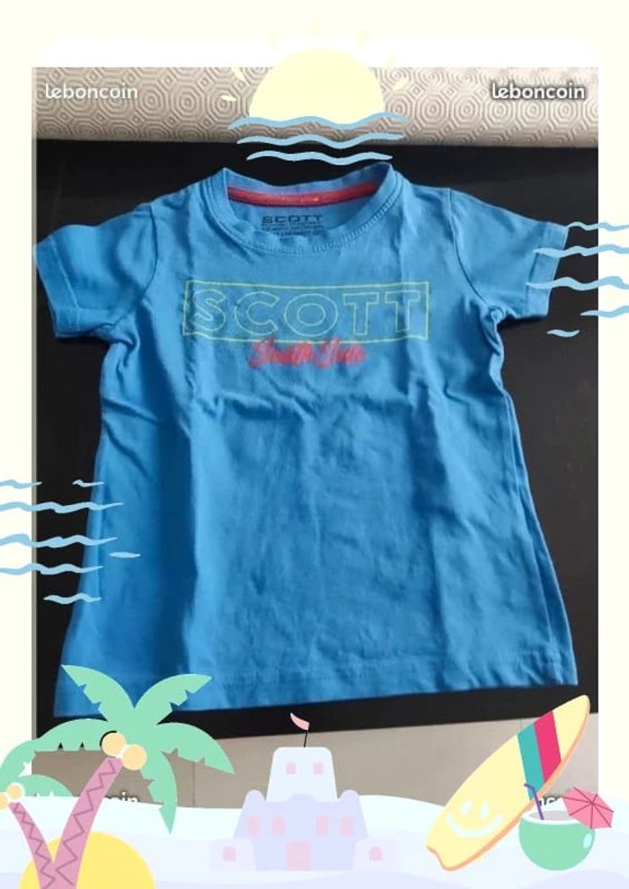 Tee shirt Scott bleu 4 ans