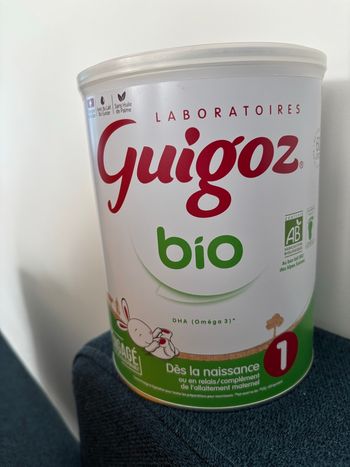 Lait Guigoz bio 1er age 