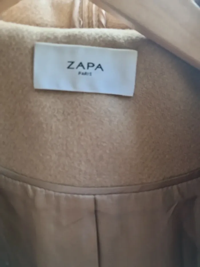 Manteau chaud beige zapa - photo numéro 3