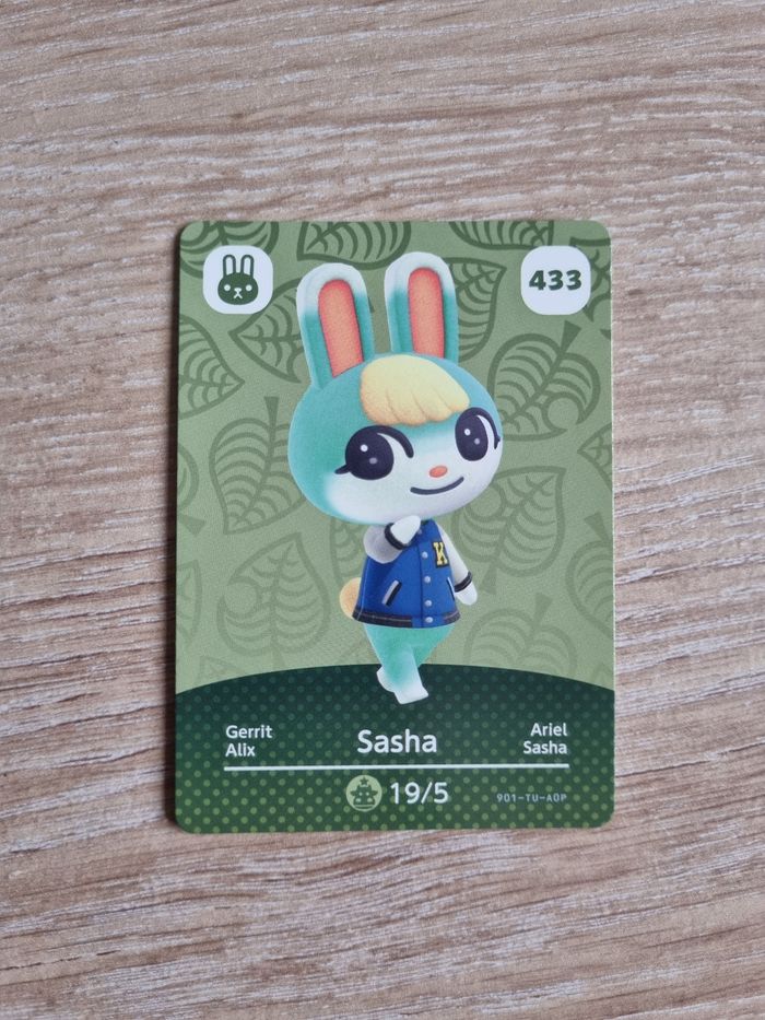 Carte Amiibo Animal Crossing série 5 n°433 Alix/Sasha