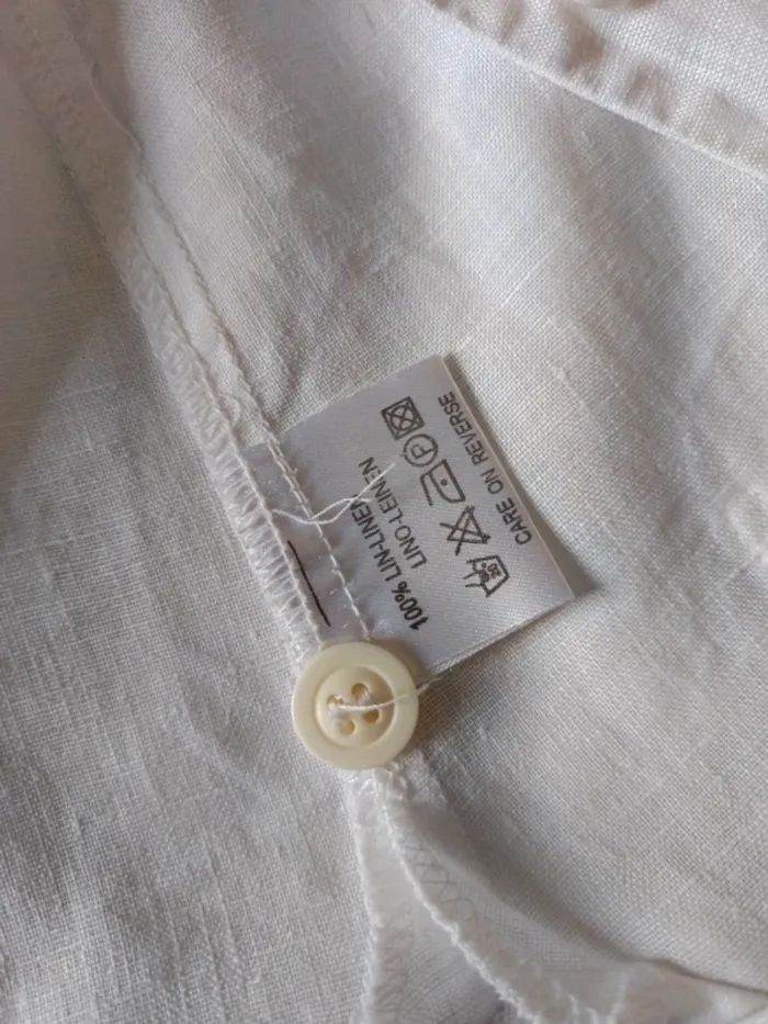 Chemise veste Breal 100% lin t.38/40 - photo numéro 8