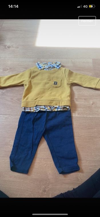 Pull chemise et pantalon