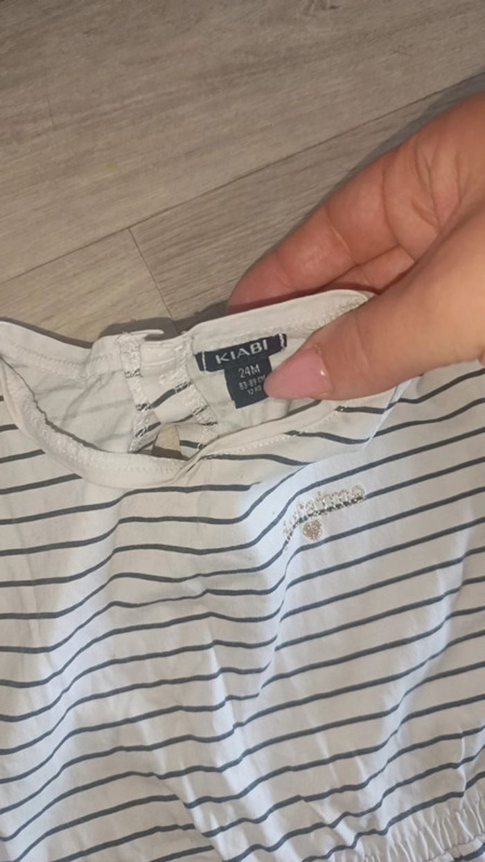 Robe marine taille 24 mois marque Kiabi - photo numéro 3