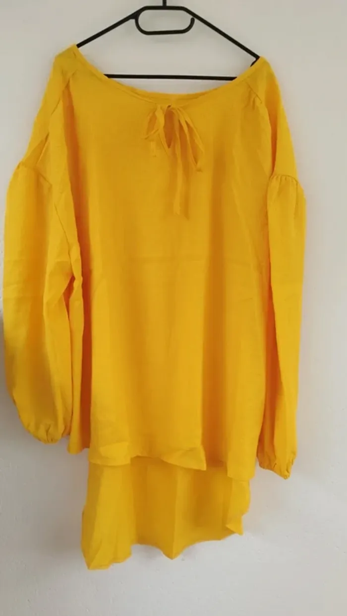 Tunique jaune - Made in Italy - taille 54