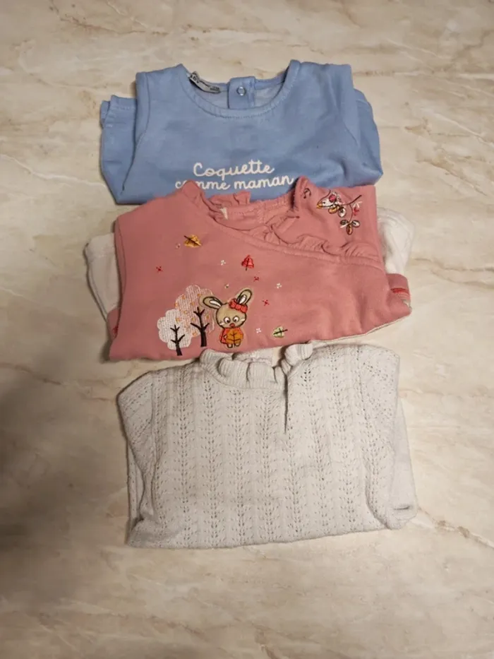 Pull fille 3 mois