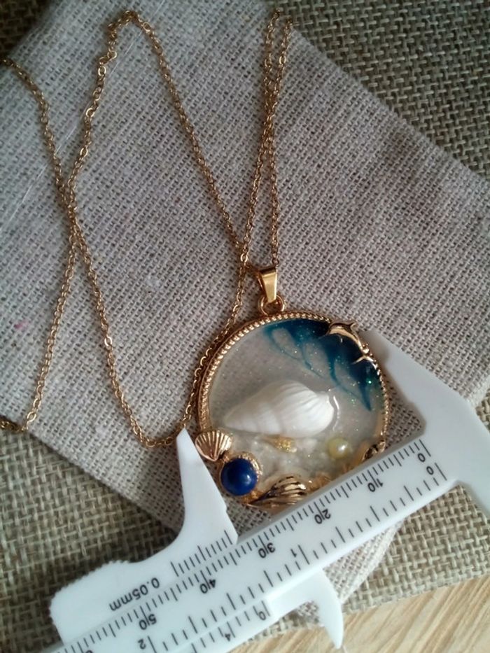 Collier vague de la vie + carte - photo numéro 4