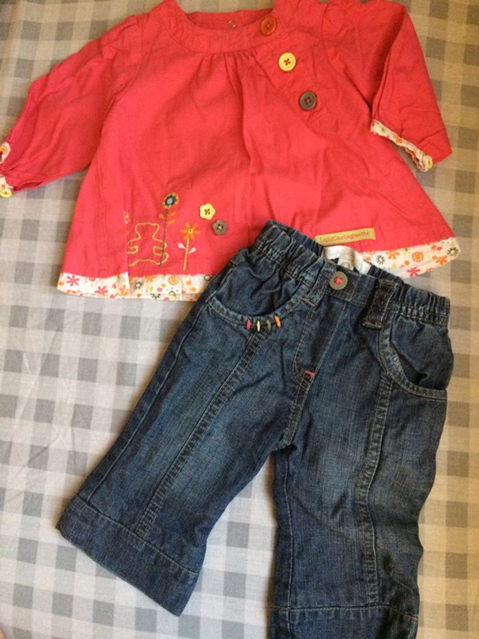 Ensemble lulu castagnette Taille 3 Mois