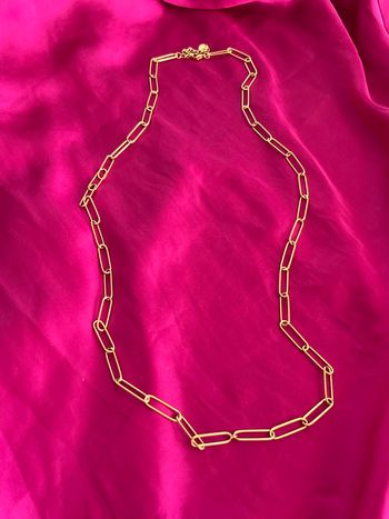 Sautoir collier tendance acier inoxydable