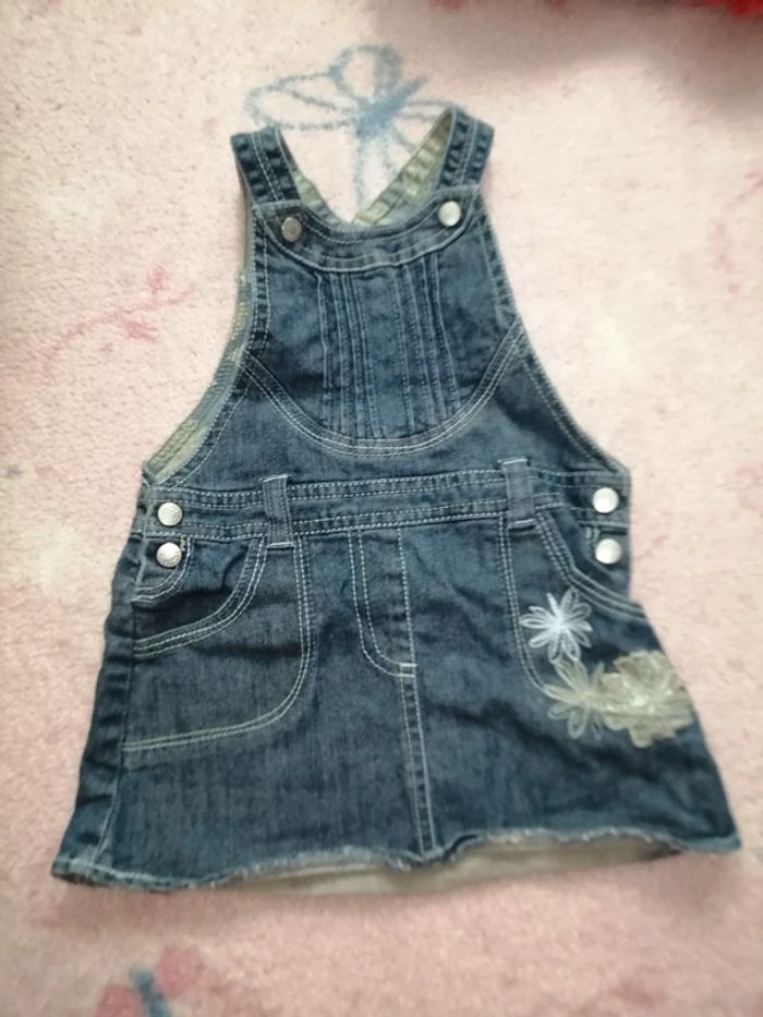 Robe salopette en jeans