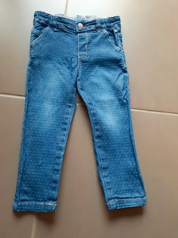 Lot de 2 jeans stretch Obaïbi 18mois - photo numéro 6